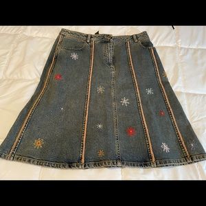 Denim vintage skirt